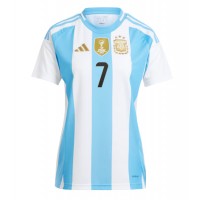 Echipament fotbal Argentina Rodrigo De Paul #7 Tricou Acasa Copa America 2024 pentru femei maneca scurta